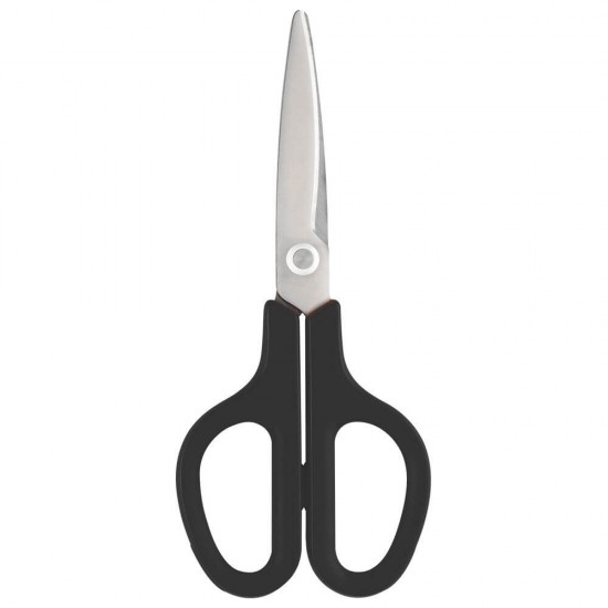 Foarfeca din Otel Inoxidabil, 19.5x8.5 cm, Lama 7.5 cm, Neagra, Foarfece, Foarfece Scoala din Otel, Foarfeca, Foarfece pentru Casa, Foarfeca Universala, Foarfeca de Birou, Foarfeca pentru Hartie si Carton