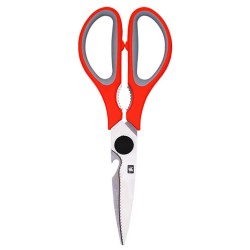  Foarfeca DELI Clasic, Lama Otel Inoxidabil, Manere Ergonomice Rosii, 210 mm, 1 Buc, Foarfeca Standard, Foarfeca de Birou, Foarfeca pentru Birou, Foarfeca Hartie, Foarfeca Plastic, Foarfeca pentru Carton, Foarfeca Maner Ergonomic, Foarfeca Lama din Otel