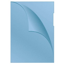 Set 100 Folii de Protectie A4 cu Deschidere Laterala, Tip Coaja Portocala, Culoare Albastra, 120 MIC, Folii si Mape de Protectie, Folie  Documente Q-CONNECT, Folie de Protectie cu Deschidere Laterala, Folie  Coaja de Portocala, Folii din Plastic