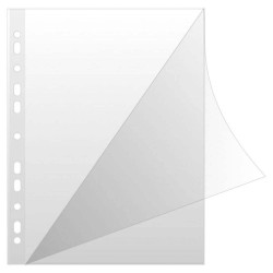 Set 50 Folii A4  cu Deschidere Laterala,Tip Cristal DONAU, 150 MIC, Transparente, Folii Protectie Documente, Folie pentru Protectie cu Deschidere Laterala, Folii din Plastic pentru Documente, Folii Transparente Tip Cristal