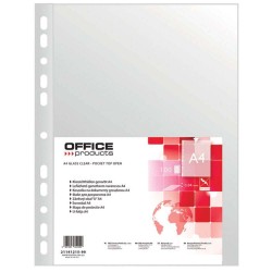 Set 100 Folii de Protectie A4, Tip Cristal, 40 MIC, Transparente, Folii Protectie Documente, Folie pentru Protectie Documente OFFICE Products, Folii din Plastic pentru Documente, Folii Transparente Tip Cristal