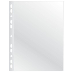 Set 100 Folii de Protectie A4, Tip Cristal, 75 MIC, Transparente, Folie pentru Protectie Documente Q-CONNECT, Folii din Plastic pentru Documente, Folie Transparenta pentru Acte, Folii Transparente Tip Cristal, Folii Protectie Documente