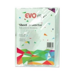 Folie de Protectie EVOffice A4, 50 MIC, 100 Buc/Set - Mape Trasparente