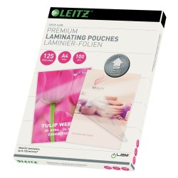Set 100 Folii A4 de Laminare la Cald Leitz UDT, 125 Microni, Finisaj Lucios, Folii Laminare A4, Folii Mari Laminare, Folii Laminator, Folii pentru Laminare, Folie Laminare, Set Folii Laminare, Folii Lucioase Laminare, Folie de Laminare
