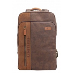 Ghiozdan DACO, Dimensiuni 43.5x29x13.5 cm, Compartiment pentru Laptop, Material Panza/Piele Naturala, Culoare Maro, Ghiozdane Scolare, Ghiozdan Calatorii de Afaceri, Ghiozdan Laptop, Geanta Laptop, Ghiozdane Adolescenti, Ghiozdane Adulti, Ghiozdane DACO