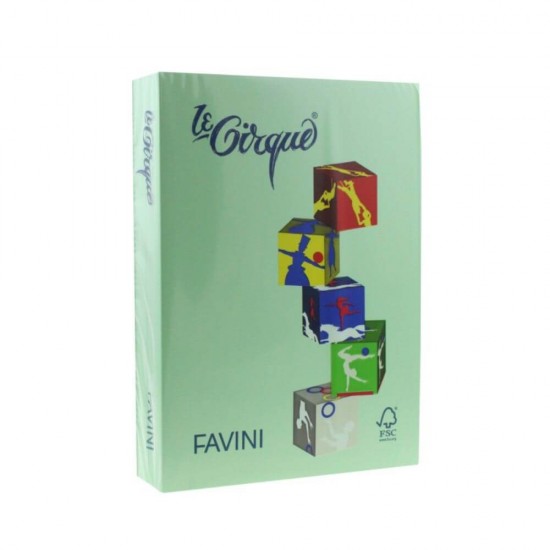 Hartie Cartonata A4 FAVINI, Verde Deschis, 250 Coli/Top, 160 g/m², 210x297 mm, Carton Colorat, Carton Colorat A4, Hartie Cartonata Colorata, Hartie A4 Colorata, Coli A4 Colorate, Top Hartie Cartonata, Foi Cartonate A4, Hartie Cartonata Verde