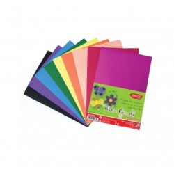 Hartie Gumata Embosata DACO, 20x30 cm, 10 Coli/Top, 10 Culori, Hartie Gumata Embosata, Hartie Gumata, Hartie Embosata, Hartie Embosata pentru Scoala, Hartie Embosata Colorata, Hartie Decorativa, Rechizite Scolare