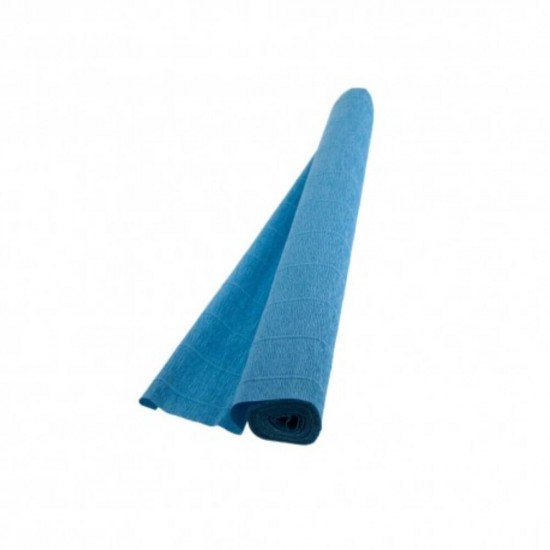 Hartie Floristica DACO, 50x250 cm, 5 Buc/Set, 180 g/m², Albastru Mediu, Hartie Creponata Floristica, Hartie Modelare Flori, Rola Hartie Creponata Floristica, Hartie Floristica 180 g, Rola Hartie Floristica, Hartie Floristica Colorata