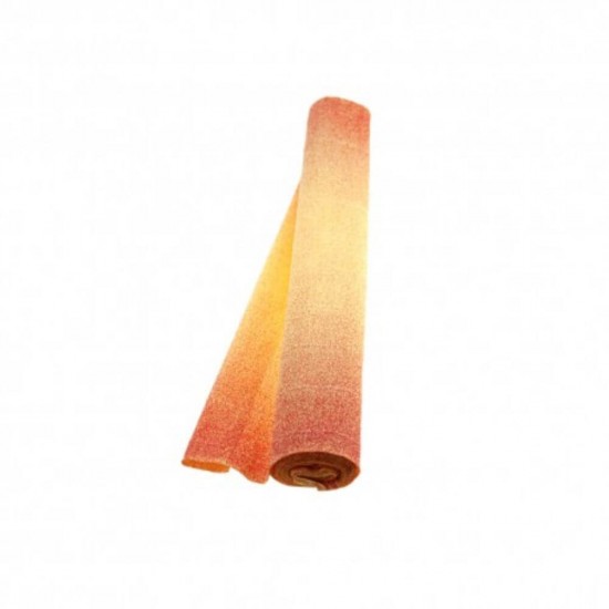 Hartie Floristica Degrade DACO, 50x250 cm, 5 Buc/Set, 180 g/m², Rosu/Galben, Hartie Creponata Floristica, Hartie Modelare Flori, Rola Hartie Creponata Floristica, Hartie Floristica 180 g, Rola Hartie Floristica, Hartie Floristica Colorata