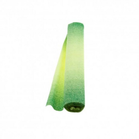Hartie Floristica Degrade DACO, 50x250 cm, 5 Buc/Set, 180 g/m², Verde/Galben, Hartie Creponata Floristica, Hartie Modelare Flori, Rola Hartie Creponata Floristica, Hartie Floristica 180 g, Rola Hartie Floristica, Hartie Floristica Colorata