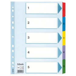Index A4 Esselte Mylar, Carton, cu 5 Separatoare, Index cu Separatoare Colorate, Index cu 5 Separatoare Colorate, Index de Carton cu Separatoare, Index Arhiva, Index Dosar, Index Caiet Mecanic, Index Organizare