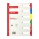 Separatoare din Carton EVOffice, Format A4, 6 Culori/Set, Index din Carton, Separatoare Bibliorafturi - Despartitoare din Carton
