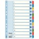 Separatoare Index din Carton Esselte Mylar, A4, Tip Index 1-12, Taste Laminate, Multicolor, Separator Index, Separatoare Carton Index, Separatoare Esselte, Separatoare Esselte Mylar, Separatoare Index Multicolor, Despartitoare din Carton 