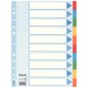 Separatoare cu Index din Carton Esselte Standard, A4, 10 Coli/Set, Taste Laminate, Multicolor, Separator Index, Separatoare Carton Index, Separatoare Esselte, Separatoare Esselte Standard, Separatoare Index Multicolor, Despartitoare din Carton 
