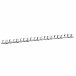 Inele din Plastic pentru Indosariere EVOffice, Dimensiune 10 mm, Capacitate 65 Coli, 100 Buc/Bax, Culoare Alb, Spirale din Plastic de Legat