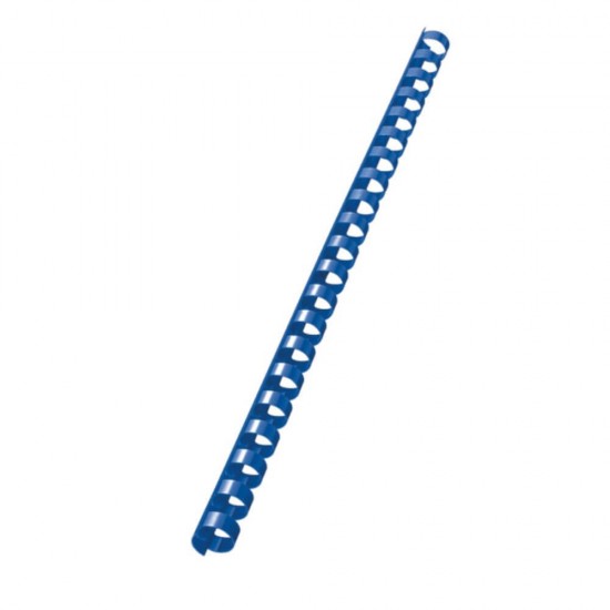 Inele din Plastic pentru Indosariere EVOffice, Dimensiune 12 mm, Capacitate 105 Coli, 100 Buc/Bax, Culoare Albastru, Spirale din Plastic de Legat