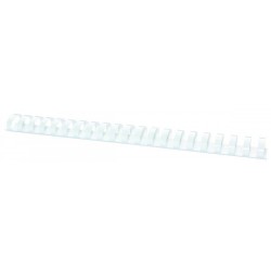 Inele din Plastic pentru Indosariere EVOffice, Dimensiune 32 mm, Capacitate 300 Coli, 50 Buc/Bax, Culoare Alb, Spirale din Plastic de Legat
