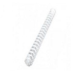 Inele din Plastic pentru Indosariere EVOffice, Dimensiune 38 mm, Capacitate 350 Coli, 50 Buc/Bax, Culoare Alb, Spirale din Plastic de Legat
