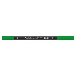 Pix Liner cu Doua Capete Daco Pensuliner, Varf Metalic 0.4 mm si Varf Tip Pensula, Verde, Pixuri Linere, Linere Daco, Pix cu Doua Capete, Pixuri Doua Capete, Liner Subtire, Liner 0.4 mm, Liner Verde, Pix Verde, Pixuri Verzi