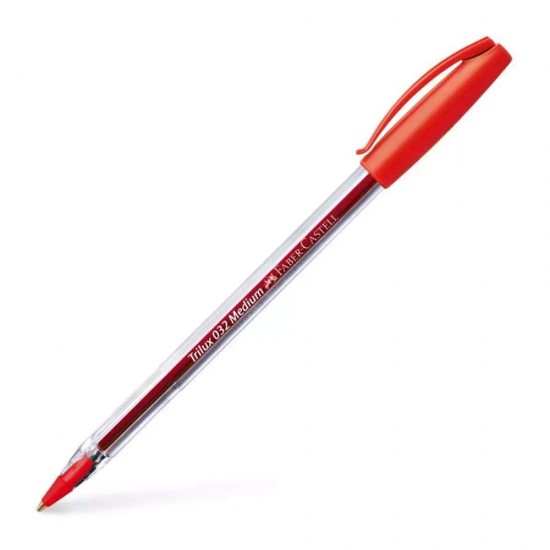 Pix Rosu de Unica Folosinta Faber-Castell Trilux 032M, Pix Clasic, Pixuri Clasice, Pixuri Rosii, Pix Faber-Castell, Pix cu Bila, Pix cu Pasta Rosie, Pixuri Faber-Castell, Pixuri Scriere, Pix Scriere, Pix Cerneala Rosie, Pixuri Cerneala 