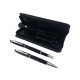 Set de Pix si Stilou DACO cu Penita Iridium Tip M, Pix cu Mina Parker 1 mm, Culoare Corp Negru, Stilou cu Pix, Stilou DACO, Pix DACO, Pix cu Mina Parker
