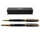Set de Pix si Stilou DACO cu Penita Iridium Tip F, Pix cu Mina Parker 1 mm, Culoare Corp Negru, Stilou cu Pix, Stilou DACO, Pix DACO, Pix cu Mina Parker