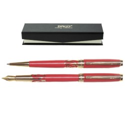 Set de Pix si Stilou DACO cu Penita Iridium Tip F, Pix cu Mina Parker 1 mm, Culoare Corp Rosu, Stilou cu Pix, Stilou DACO, Pix DACO, Pix cu Mina Parker Set de Pix si Stilou DACO cu Penita Iridium Tip F, Pix cu Mina Parker 1 mm, Culoare Corp Rosu, Stilou cu Pix, Stilou DACO, Pix DACO, Pix cu Mina Parker