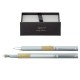 Set de Pix si Stilou DACO cu Penita Iridium Tip F, Pix cu Mina Parker 1 mm, Culoare Corp Argintiu, Stilou cu Pix, Stilou DACO, Pix DACO, Pix cu Mina Parker