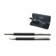 Set de Pix si Stilou DACO cu Penita Iridium Tip M, Pix cu Mina Tip Parker 1 mm, Culoare Corp Negru, Stilou cu Pix, Stilou DACO, Pix DACO, Pix cu Mina Parker