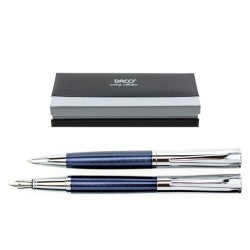 Set de Pix si Stilou DACO cu Penita Iridium Tip F, Pix cu Mina Tip Parker 1 mm, Culoare Corp Albastru cu Argintiu, Stilou cu Pix, Stilou DACO, Pix DACO, Pix cu Mina Parker Set de Pix si Stilou DACO cu Penita Iridium Tip F, Pix cu Mina Tip Parker 1 mm, Culoare Corp Albastru cu Argintiu, Stilou cu Pix, Stilou DACO, Pix DACO, Pix cu Mina Parker