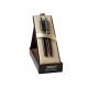 Set de Pix si Stilou DACO, Corp Metalic Visiniu, Penita Iridium Tip M, Mina Pix Tip Parker, Decoratiuni Argintii, Set Pix si Stilou, Pachet Pix si Stilou, Set Instrumente de Scris, Set Instrumente de Scris Premium, Stilou Premium