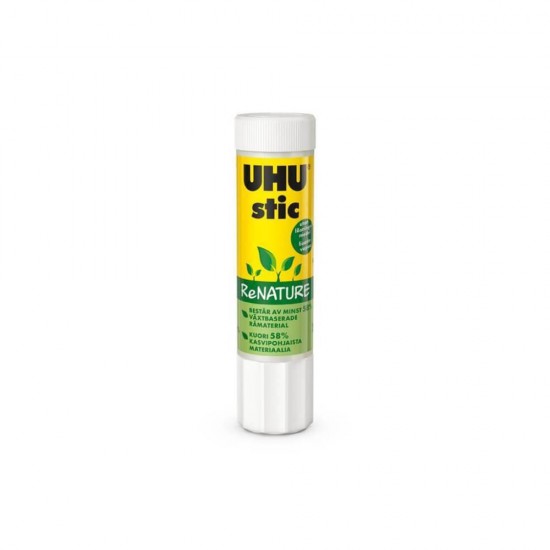 Lipici Stic Uhu Renature, 21 g, Adeziv Stic, Lipici pentru Hartie, Adeziv pentru Hartie, Lipici Stic, Lipici Craft, Adeziv Stic Uhu, Lipici Hartie Renature, Lipici Solid, Lipici Alb