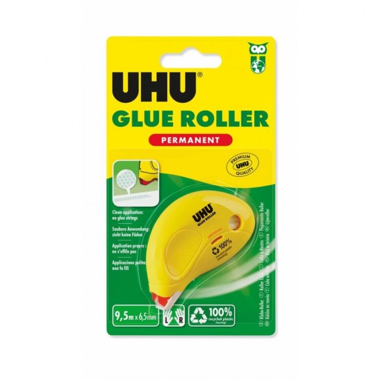 Adeziv Uhu Glue Roller, 9.5m x 6.5mm, Adeziv Roller, Lipici Roller, Lipici Craft, Adeziv Craft, Lipici Uhu, Adeziv Craft Roller