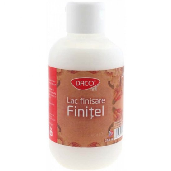 Lac Finisare Finitel Daco, 250 ml, Tehnica Servetelului, Baza de Apa, Fara Solventi, Lac Acoperire, Lac Protectie, Lac Kraft, Lac pentru Krafting, Lac pentru Tehnica Servetele, Lac Daco Tehnica Servetel, Lac pentru Stralucire