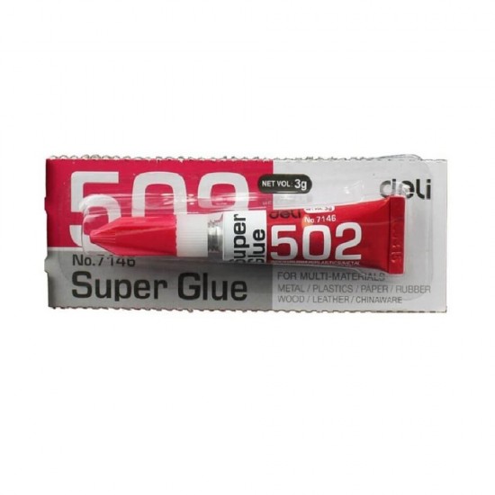 Super Glue Deli 3g, Adeziv Instant - Lipici si Adezivi