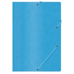 Set 10 Mape din Carton A4 cu Burduf si Elastic pe Colturi, Albastra, Mapa OFFICE Products, Mapa pentru Documente, Mapa pentru Organizat, Mapa pentru Depozitat