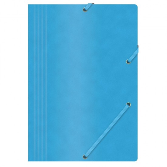 Set 10 Mape din Carton A4 cu Burduf si Elastic pe Colturi, Albastra, Mapa OFFICE Products, Mapa pentru Documente, Mapa pentru Organizat, Mapa pentru Depozitat