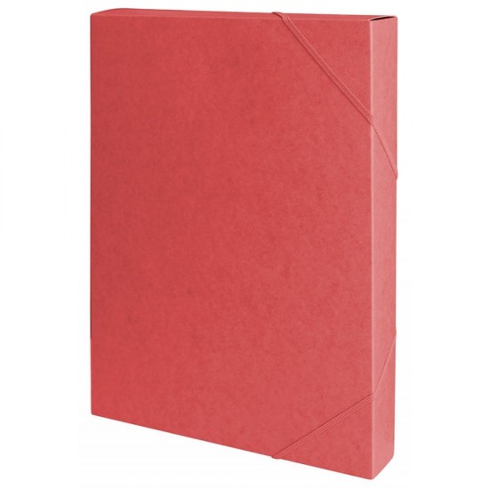 Set 9 Mape A4 cu Burduf 4 cm si Elastic pe Colturi, Carton 450 g/m², Rosie, Mapa OFFICE Products, Mapa pentru Documente, Mapa pentru Organizat, Mapa pentru Depozitat 
