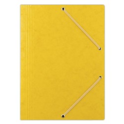 Set 10 Mape din Carton A4 cu Burduf si Elastic pe Colturi, Galbena, Mapa OFFICE Products, Mapa pentru Documente, Mapa pentru Organizat, Mapa pentru Depozitat