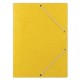 Set 10 Mape din Carton A4 cu Burduf si Elastic pe Colturi, Galbena, Mapa OFFICE Products, Mapa pentru Documente, Mapa pentru Organizat, Mapa pentru Depozitat