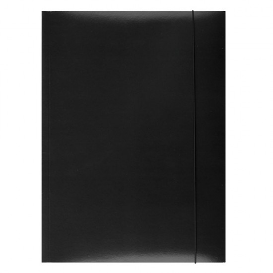 Set 50 Mape cu Elastic A4, din Carton Plastifiat 300 g/m², Neagra, Mapa OFFICE Products, Mapa pentru Documente, Mapa pentru Organizat, Mapa pentru Depozitat