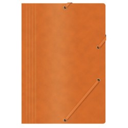 Set 10 Mape din Carton A4 cu Burduf si Elastic pe Colturi, Portocalie, Mapa OFFICE Products, Mapa pentru Documente, Mapa pentru Organizat, Mapa pentru Depozitat