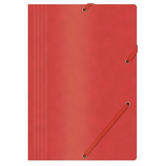 Set 10 Mape din Carton A4 cu Burduf si Elastic pe Colturi, Rosie, Mapa OFFICE Products, Mapa pentru Documente, Mapa pentru Organizat, Mapa pentru Depozitat