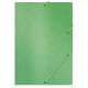 Set 10 Mape din Carton A4 cu Burduf si Elastic pe Colturi, Verde, Mapa OFFICE Products, Mapa pentru Documente, Mapa pentru Organizat, Mapa pentru Depozitat