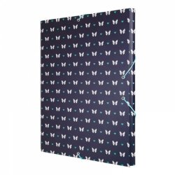 Mapa din Carton Milan Model Origami 33.5x25.5 cm, Multicolor, Prindere cu Elastic, Mape din Carton, Mape pentru Acte, Dosar Documente, Mapa cu Elastic, Mape Arhivare Documente, Mapa Carton cu Elastic, Dosar Mapa Carton