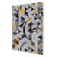 Mapa Carton MILAN, Model Cube, 36x25x3 cm, Prindere cu Elastic, Gri/Portocaliu, Mape din Carton, Mape pentru Acte, Dosar Documente, Mapa cu Elastic, Mapa Scolari, Mape Arhivare Documente, Mapa Carton cu Elastic, Dosar Mapa Carton