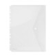 Set 4 Mape din Plastic DONAU A4 cu Capsa, 310x238 mm, Perforatii pentru Indosariere, Transparent, Mapa pentru Documente, Mapa pentru Organizat, Mapa pentru Depozitat