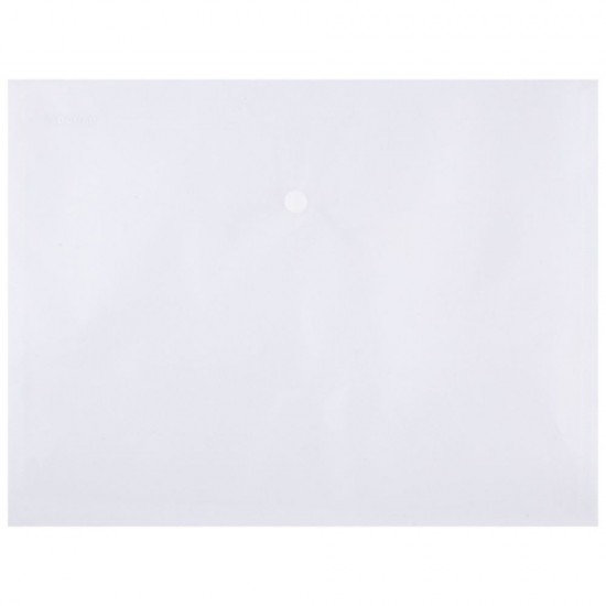 Set 12 Mape din Plastic A4 DONAU cu Capsa si Clapeta in V, 330x235 mm, Polipropilena 180 Mic, Transparent, Mapa pentru Documente, Mapa pentru Organizat, Mapa pentru Depozitat