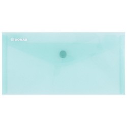 Set 10 Mape din Plastic DL DONAU cu Capsa si Clapeta in V, 225x126 mm, Polipropilena 180 Mic, Culoare Verde, Mapa pentru Documente, Mapa pentru Organizat, Mapa pentru Depozitat