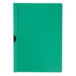 Mapa din Plastic Q-CONNECT cu Clips Metalic, 220x310 mm, Coperta Frontala Transparenta si Coperta Spate Verde, Mape din Plastic cu Clips Metalic, Mapa pentru Documente, Mapa pentru Organizat, Mapa pentru Depozitat